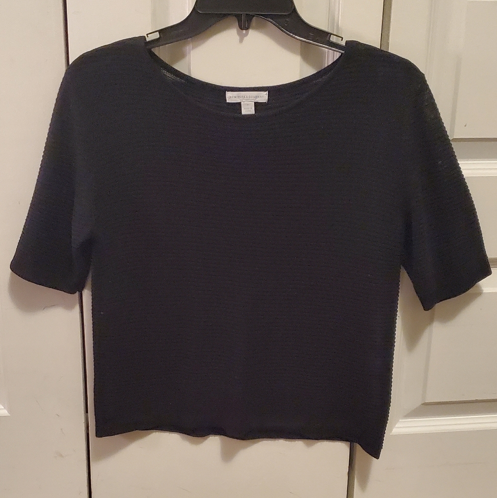 Black Cropped Sweater